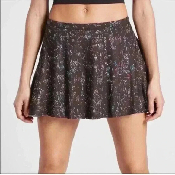 Athleta Skort Womens small Purple Mulit Match Point Mini Grip Leg Openings Tenni - Picture 1 of 10